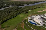 Seaside Al Zorah, Ajman: golf clubhouse and mangrove forest