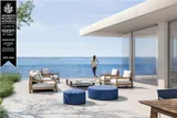 Seaside Al Zorah, Ajman: seafront terrace with outdoor seating